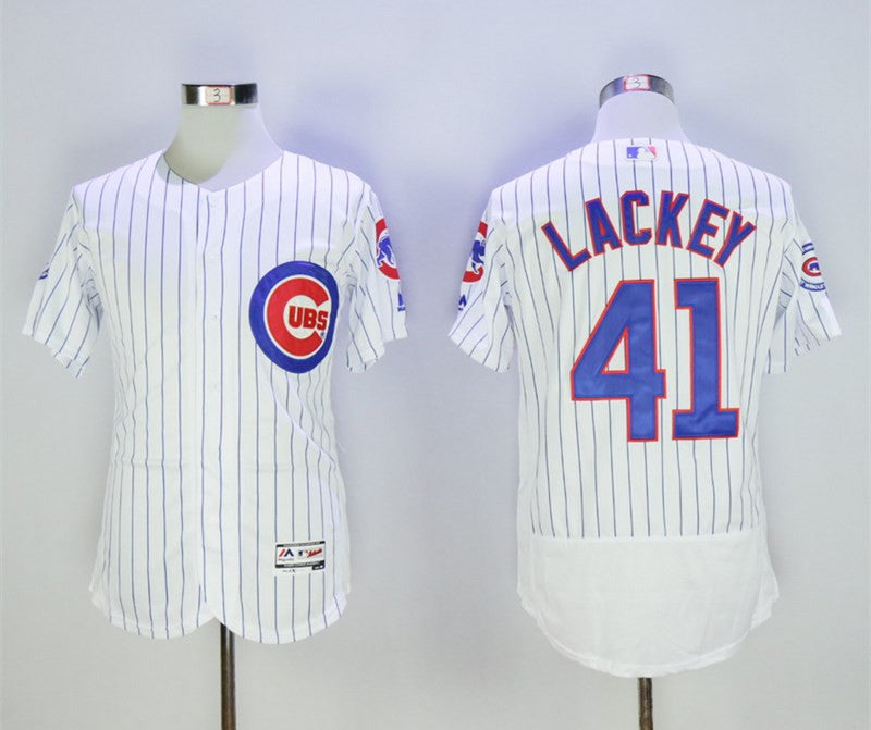 John Lackey Chicago Cubs white jersey