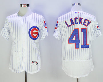 John Lackey Chicago Cubs white jersey