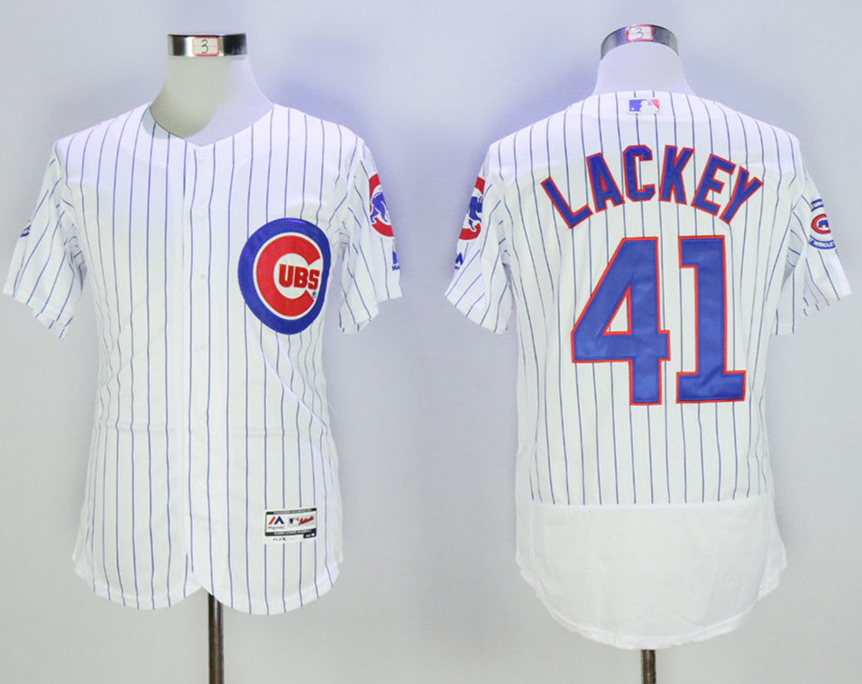 John Lackey Chicago Cubs white jersey