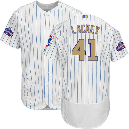 John Lackey Chicago Cubs white jersey