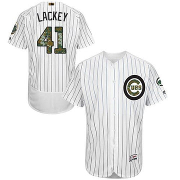 John Lackey Chicago Cubs white Authentic jersey