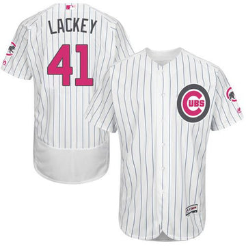 John Lackey Chicago Cubs white Authentic jersey