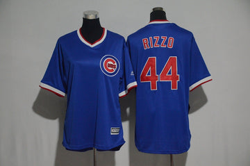 Anthony Rizzo Chicago Cubs blue Cooperstown jersey