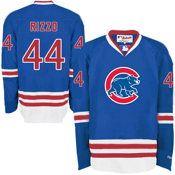 Anthony Rizzo Chicago Cubs blue jersey