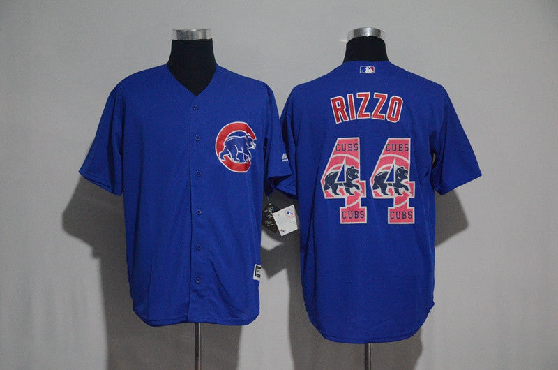 Anthony Rizzo Chicago Cubs blue jersey