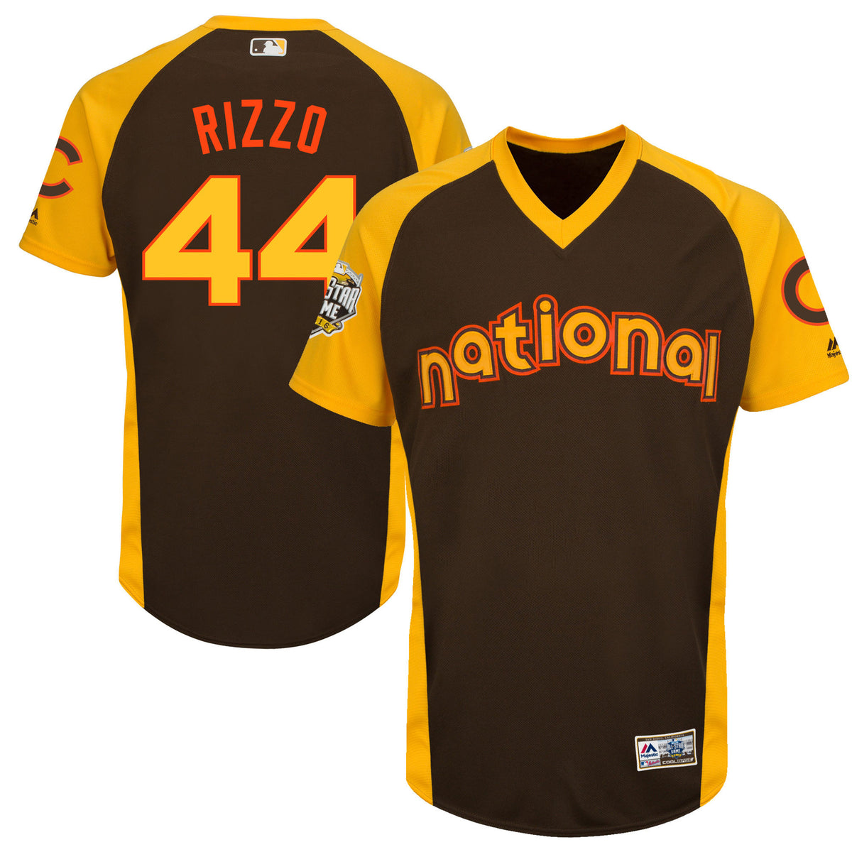 Anthony Rizzo Chicago Cubs brown All-Star jersey