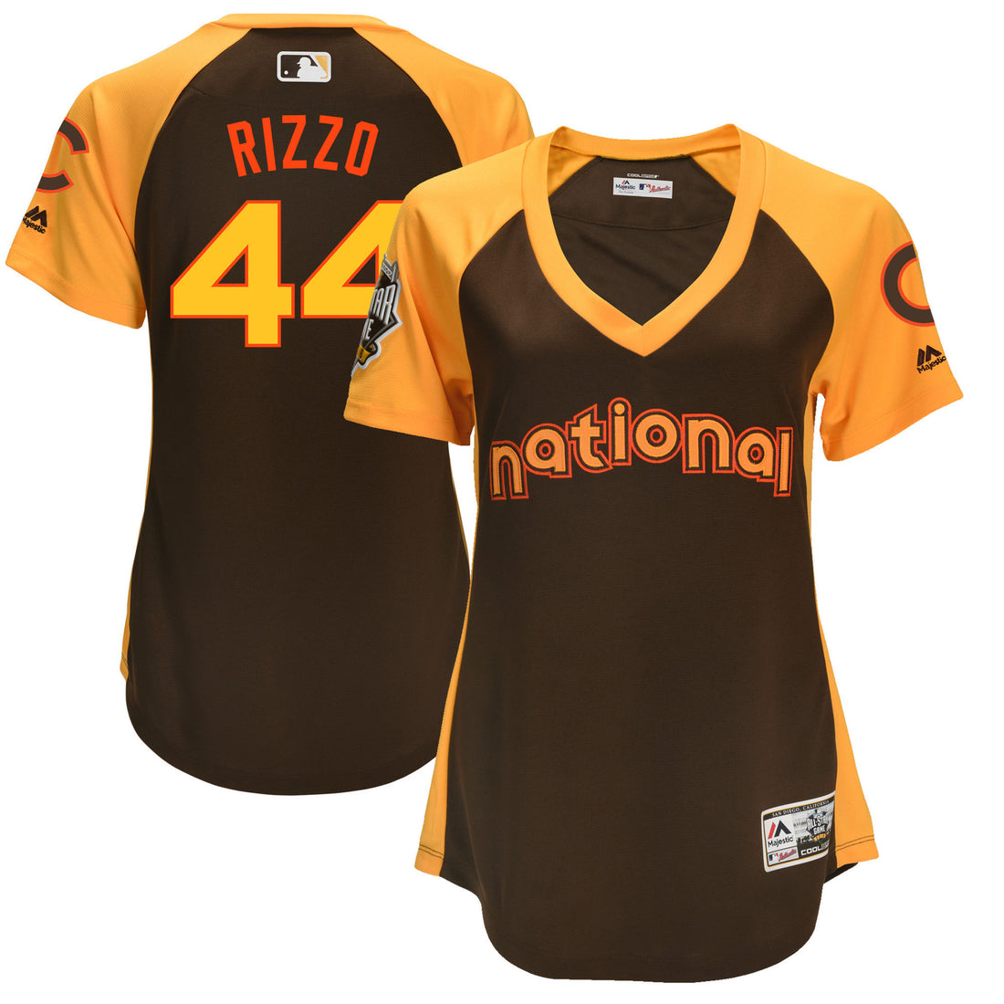 Anthony Rizzo Chicago Cubs brown All-Star jersey