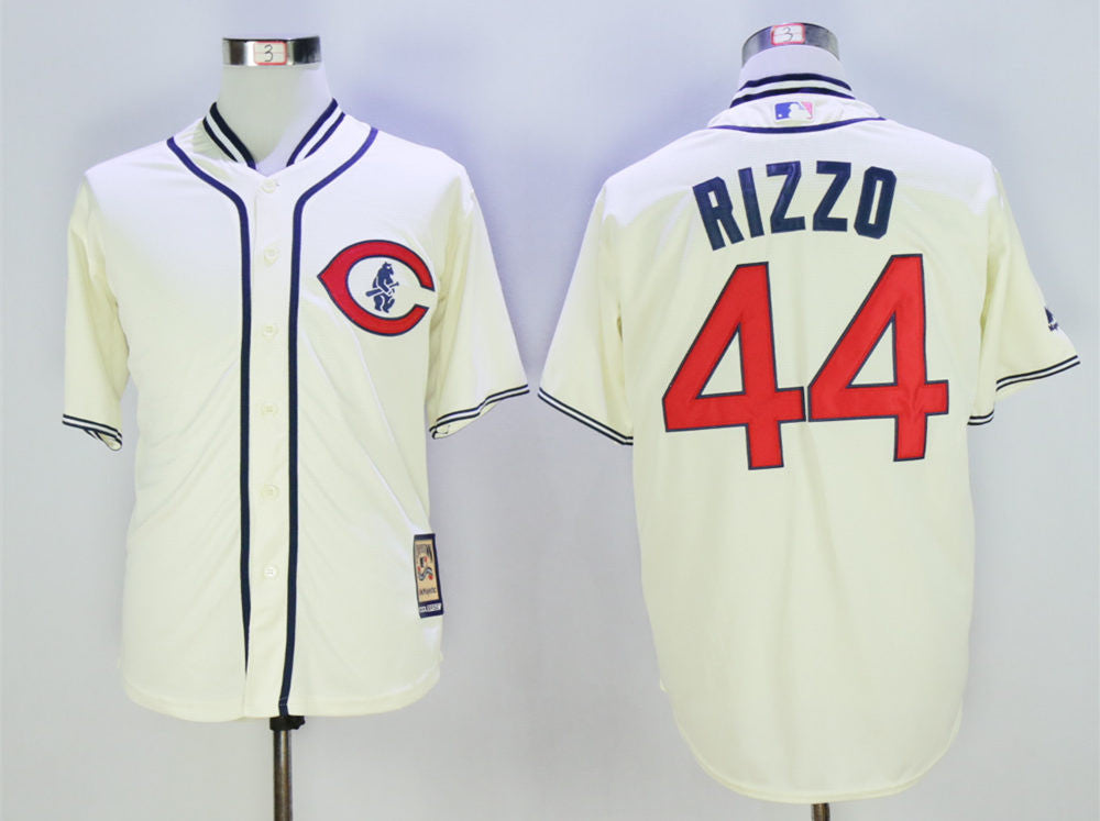 Anthony Rizzo Chicago Cubs cream jersey