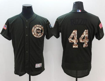 Anthony Rizzo Chicago Cubs green Salute To Service jersey