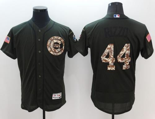 Anthony Rizzo Chicago Cubs green Salute To Service jersey