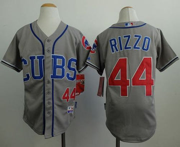 Anthony Rizzo Chicago Cubs grey jersey