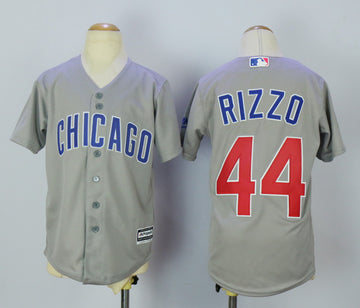 Anthony Rizzo Chicago Cubs grey jersey