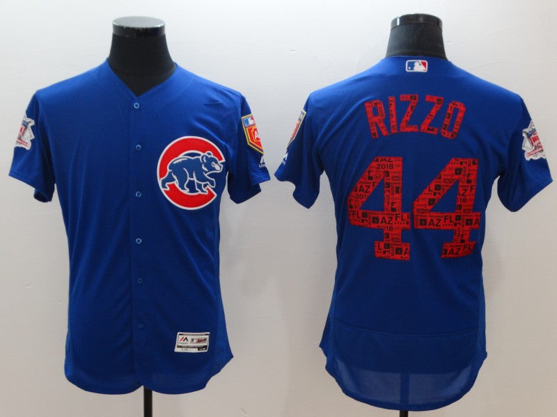 Anthony Rizzo Chicago Cubs royal jersey