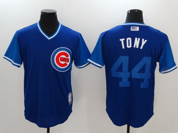 Anthony Rizzo Tony Majestic Chicago Cubs royal jersey