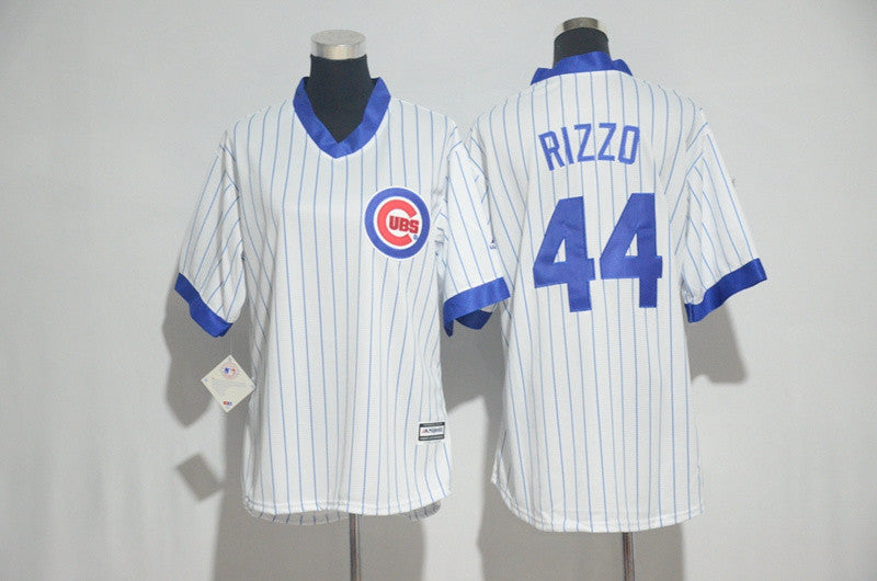 Anthony Rizzo Chicago Cubs white Cooperstown jersey