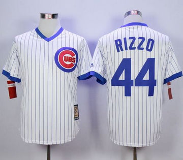 Anthony Rizzo Chicago Cubs white Cooperstown jersey