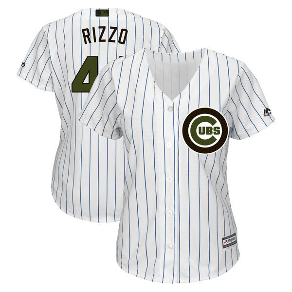 Anthony Rizzo Chicago Cubs white jersey
