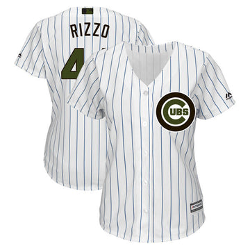 Anthony Rizzo Chicago Cubs white jersey