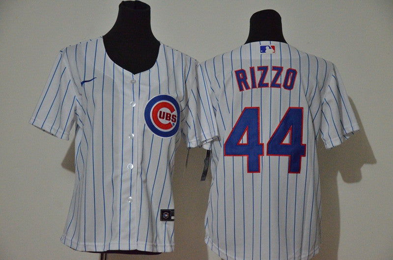 Anthony Rizzo Chicago Cubs white jersey