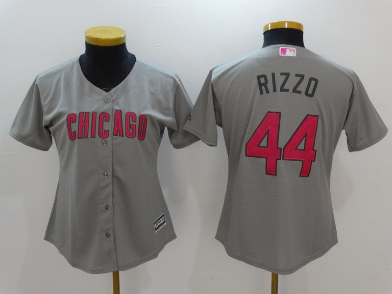 Anthony Rizzo Women Chicago Cubs gray jersey