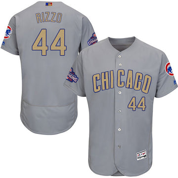 Anthony Rizzo World Series Champions Chicago Cubs gold jersey