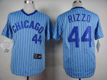 Rizzo Chicago Cubs blue Throwback jersey