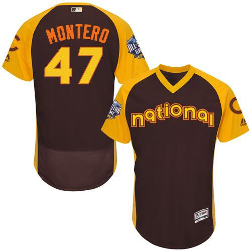 Cubs Miguel Montero National League All-Star brown All-Star jersey