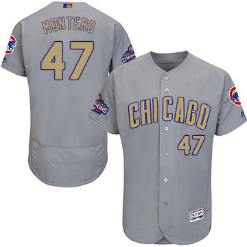 Miguel Montero Chicago Cubs gray jersey