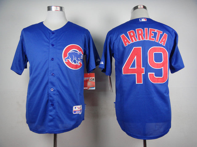 Arrieta Chicago Cubs blue jersey