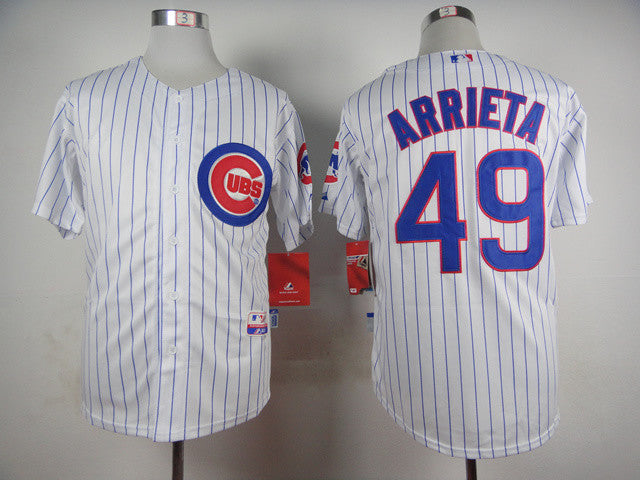 Arrieta Chicago Cubs white jersey