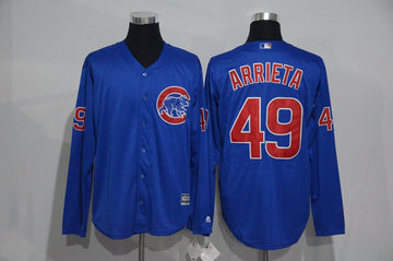 Jake Arrieta Chicago Cubs blue jersey