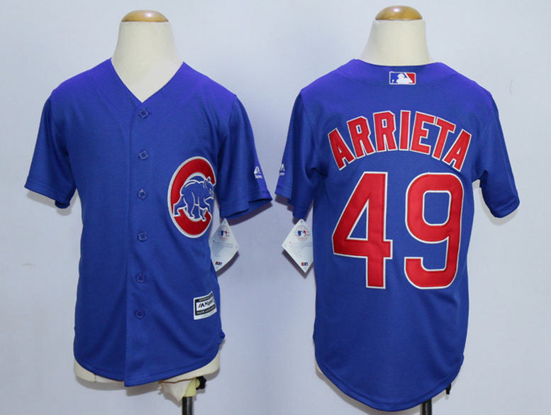 Jake Arrieta Chicago Cubs blue jersey