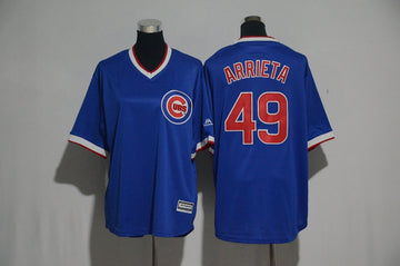 Jake Arrieta Chicago Cubs blue jersey