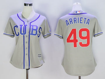 Jake Arrieta Chicago Cubs gray jersey