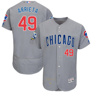 Jake Arrieta Chicago Cubs grey All-Star jersey