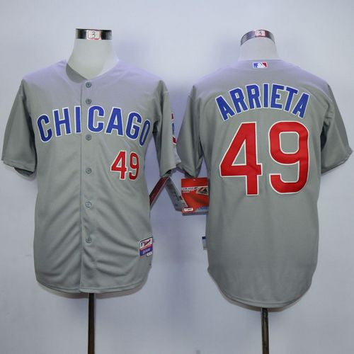 Jake Arrieta Chicago Cubs grey Road jersey