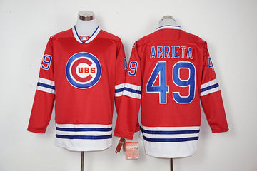 Jake Arrieta Chicago Cubs red jersey