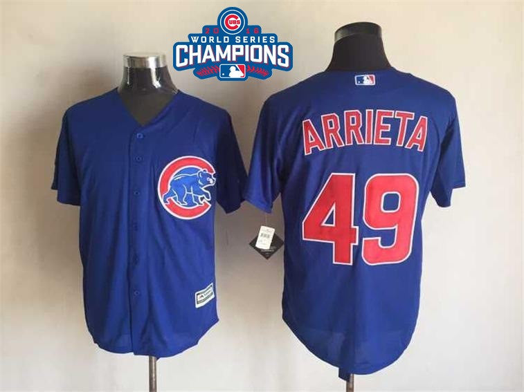 Jake Arrieta Chicago Cubs royal jersey