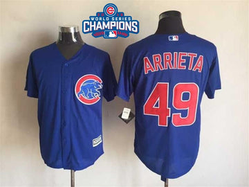 Jake Arrieta Chicago Cubs royal jersey