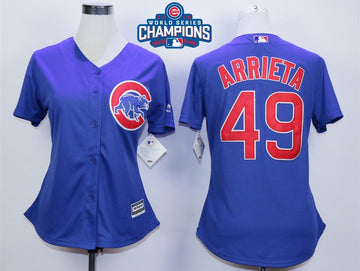 Jake Arrieta Chicago Cubs royal jersey