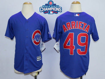 Jake Arrieta Chicago Cubs royal jersey