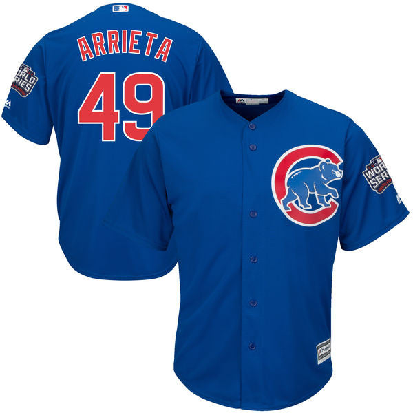 Jake Arrieta Chicago Cubs royal jersey