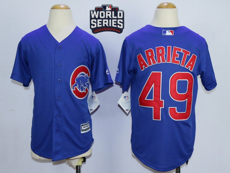 Jake Arrieta Chicago Cubs royal jersey