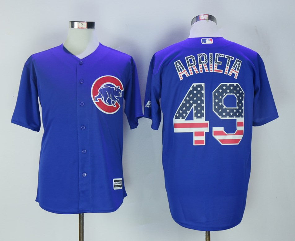 Jake Arrieta Chicago Cubs royal jersey