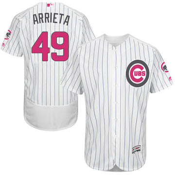 Jake Arrieta Chicago Cubs white jersey