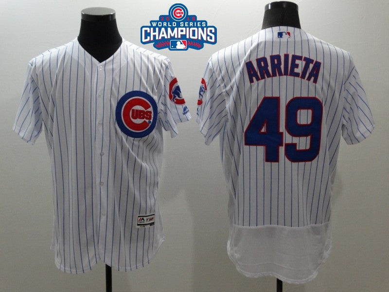 Jake Arrieta Chicago Cubs white jersey
