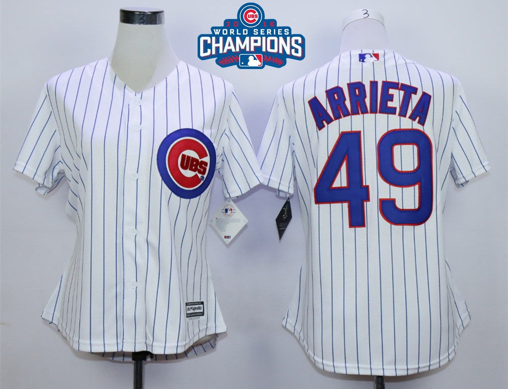 Jake Arrieta Chicago Cubs white jersey