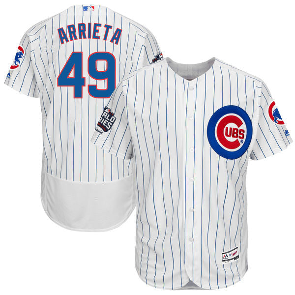 Jake Arrieta Chicago Cubs white jersey