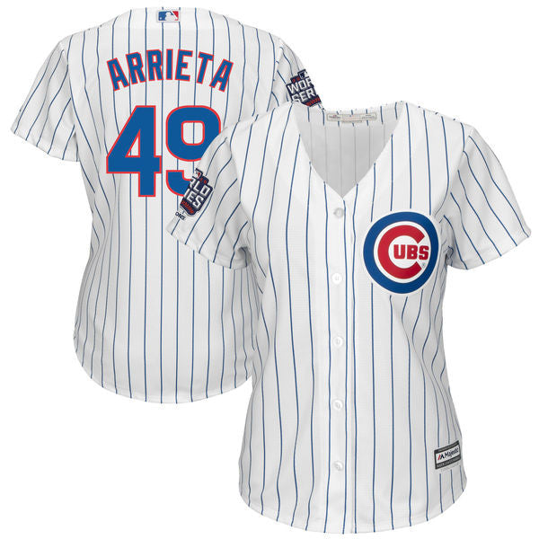 Jake Arrieta Chicago Cubs white jersey