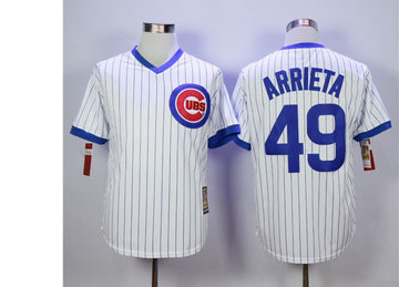 Jake Arrieta Chicago Cubs white Cooperstown jersey